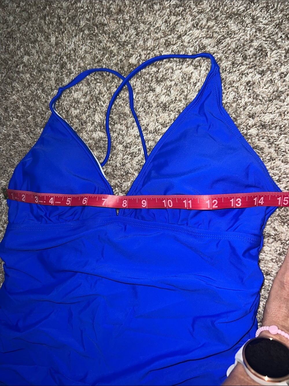 NWT! TEMPT ME Royal Blue One Piece Swimsuit in Packaged Bag Size Large - Picture 2 of 11